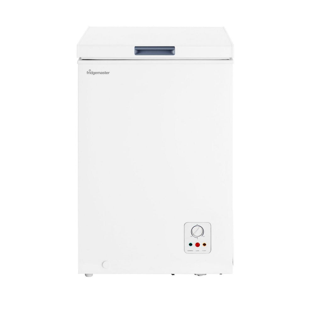 Fridgemaster MCF96E Chest Freezer 96 Litres - White - front view of appliance