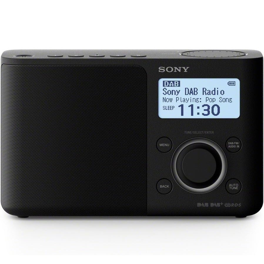 Sony XDR-S61 Black DAB/FM Portable Radio - front