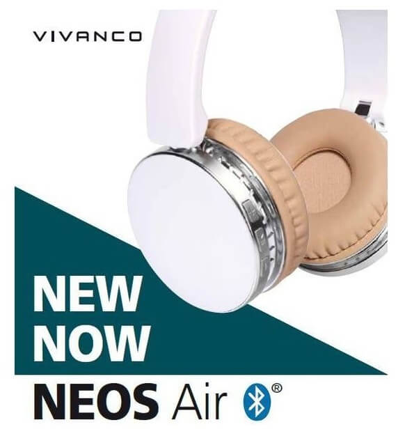 Vivanco 25162 Neos Air White Bluetooth Headphones