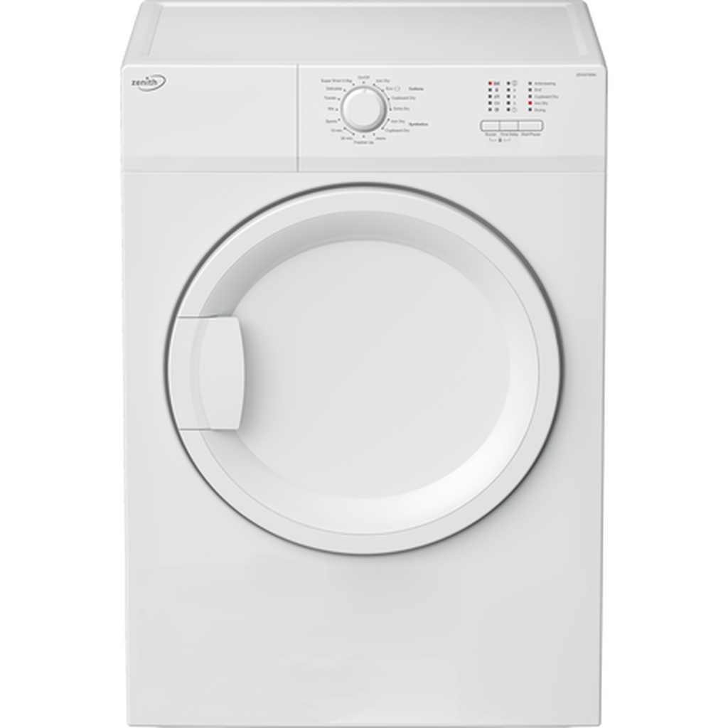 Zenith ZDVS700W 7kg Vented Tumble Dryer - front of the tumble dryer