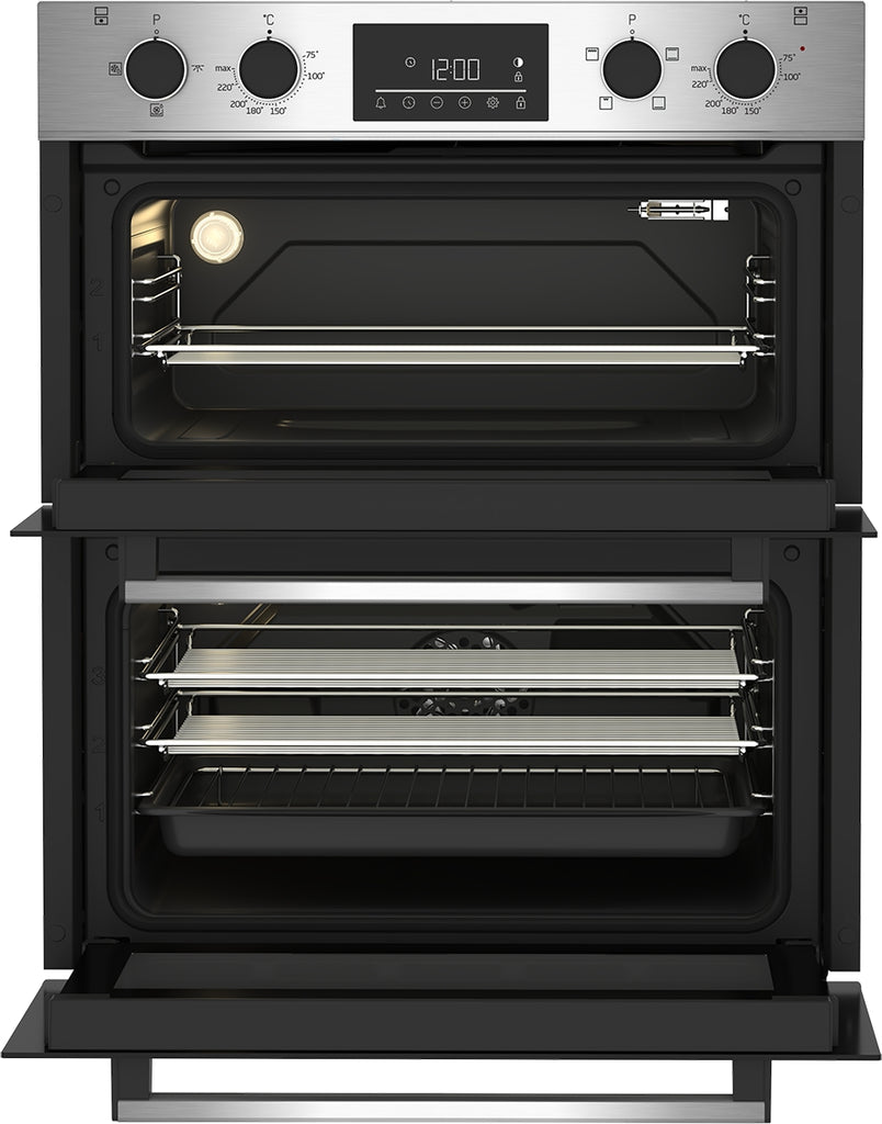 Double Oven - Stainless Steel Opened