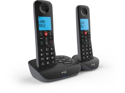 BT Essential Twin Cordless Phone with Answering Machine