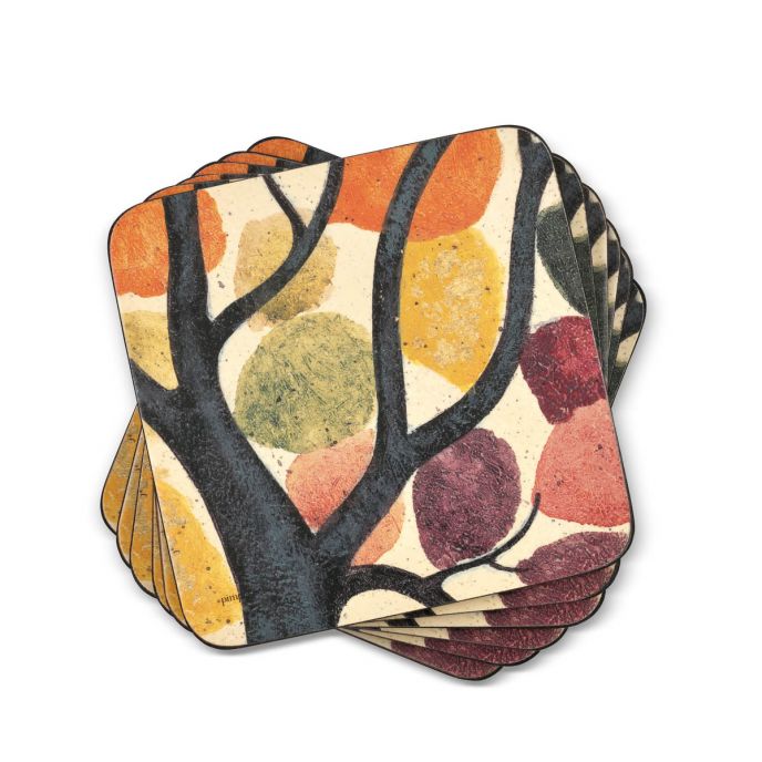 Dancing Branches Coasters Set Of 6