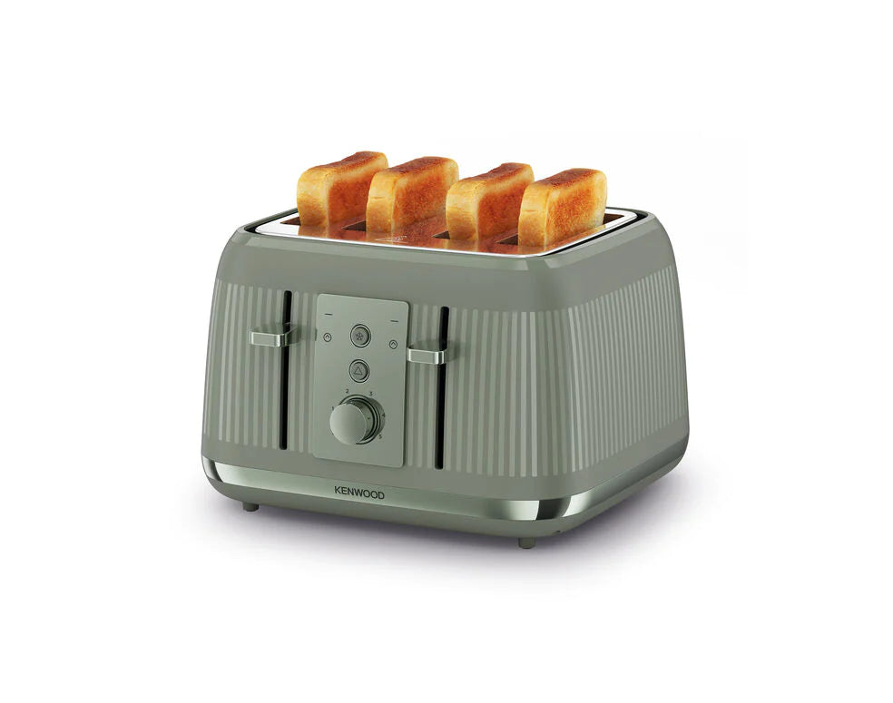 Dusk Toaster in Green with toasted bread