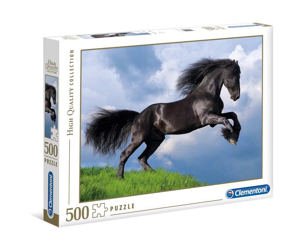 Fresian Black Horse Puzzle 500 pieces
