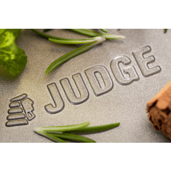 Judge Logo On Baking Tin