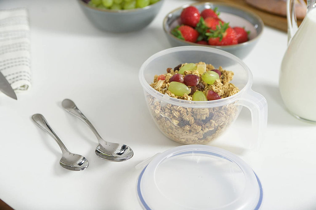 Lock+Lock Cereal Bowl with cereal and fruit inside