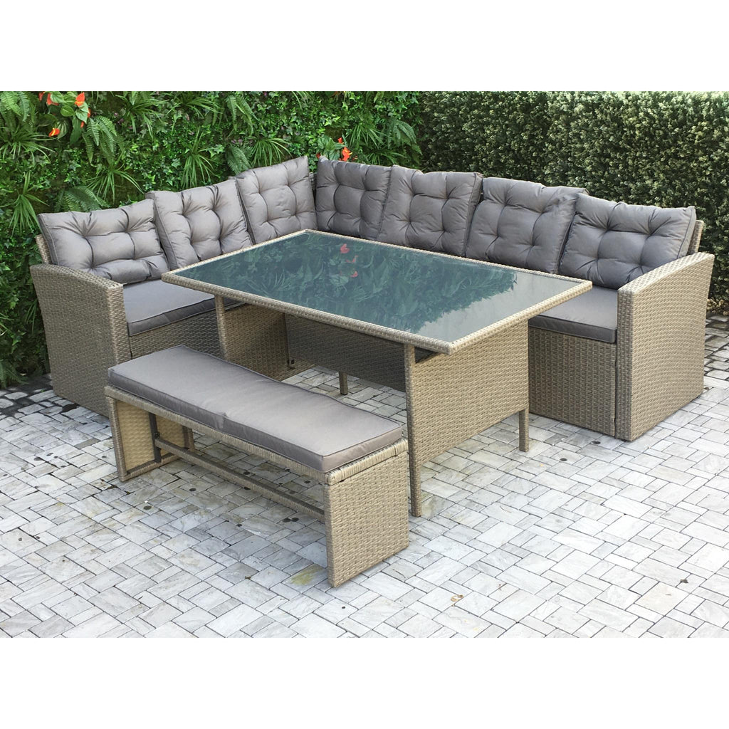 Amsterdam MNK405GY Casual Dining Set Grey.