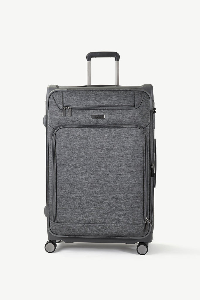 Parker Large Suitcase Grey front