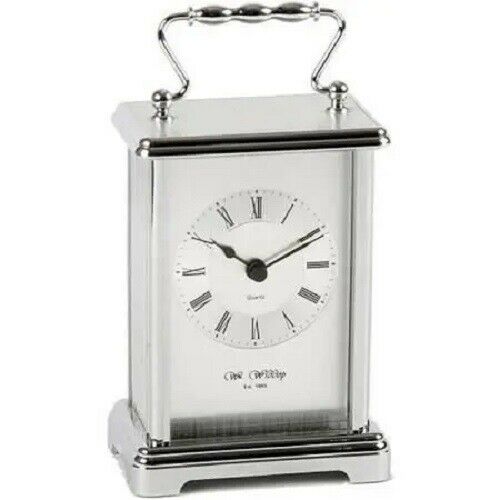 Carriage Clock Silver Widdop & CO