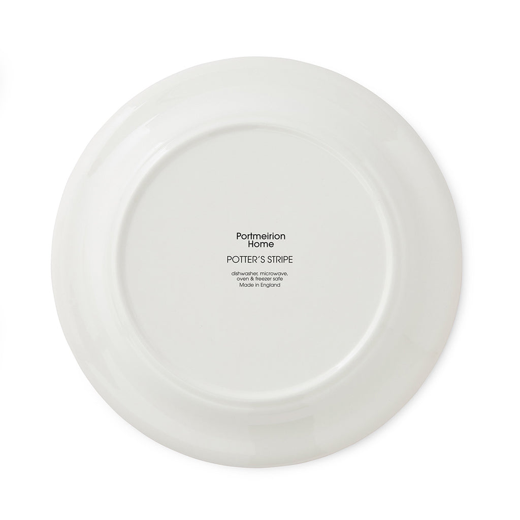 Potter's Stripe Dinner Plate, Green back