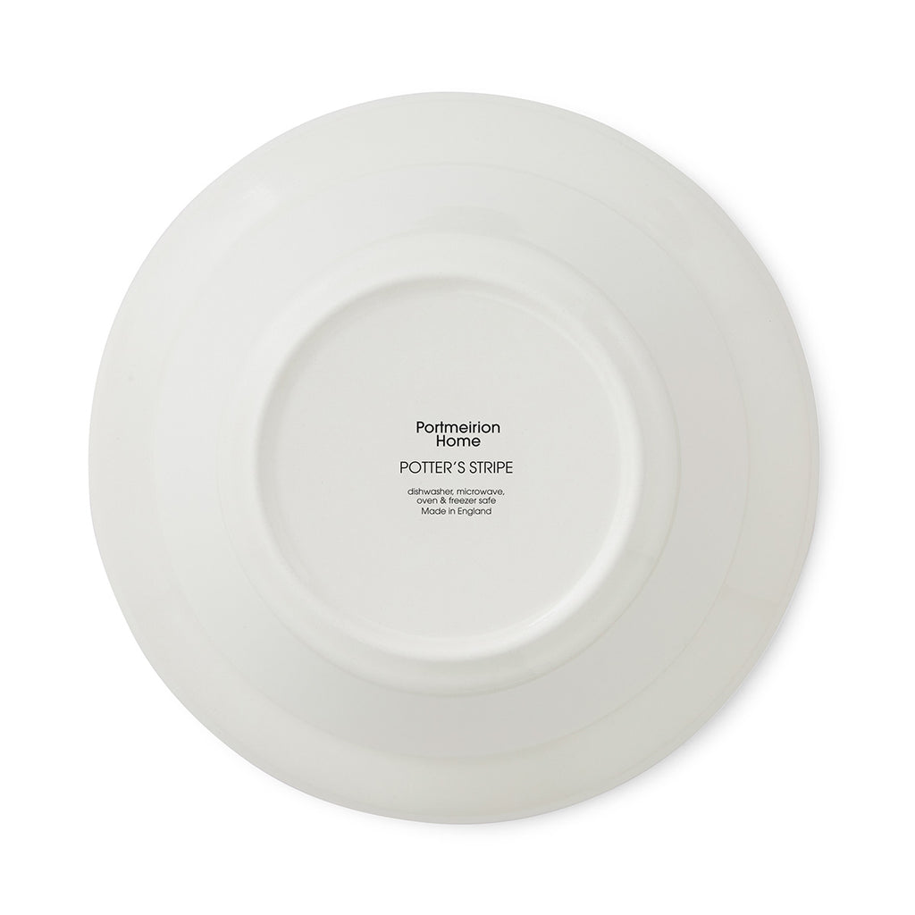 Potter's Stripe Oatmeal Bowl, Green bottom