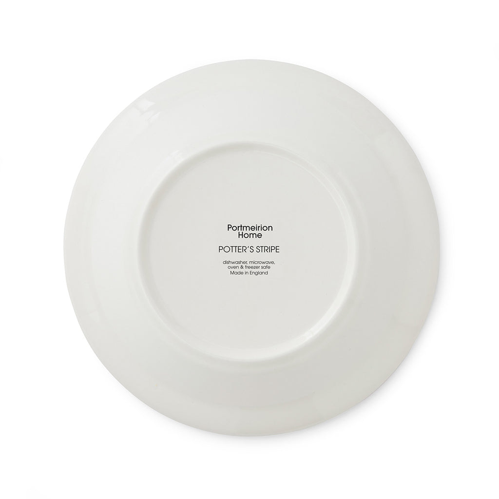 Potter's Stripe Green Soup Plate back