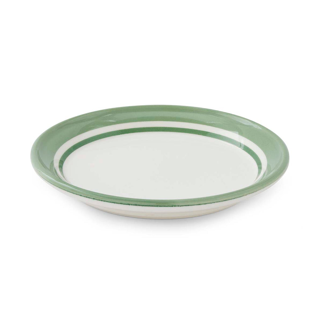 Potter's Stripe Green Bread Plate 