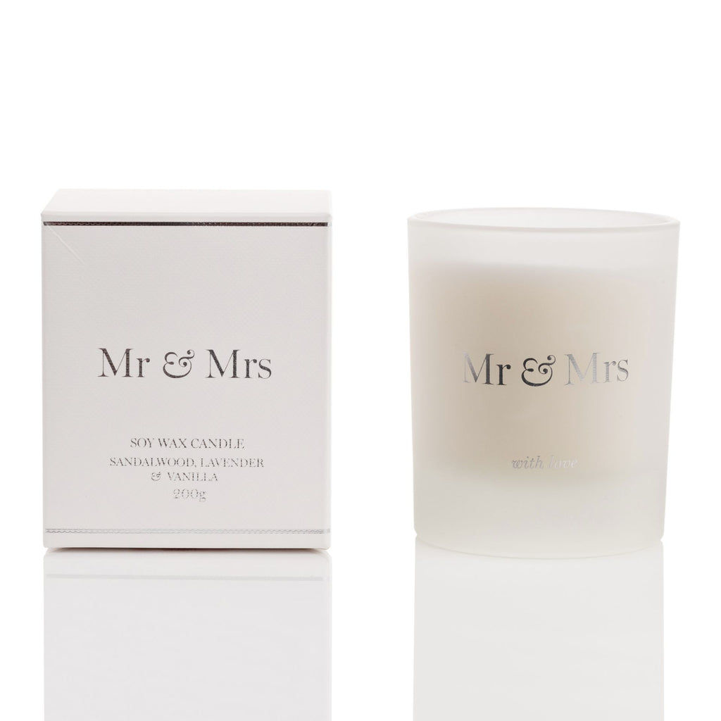 Amore 200g Candle "Mr & Mrs" - box and candle pictured