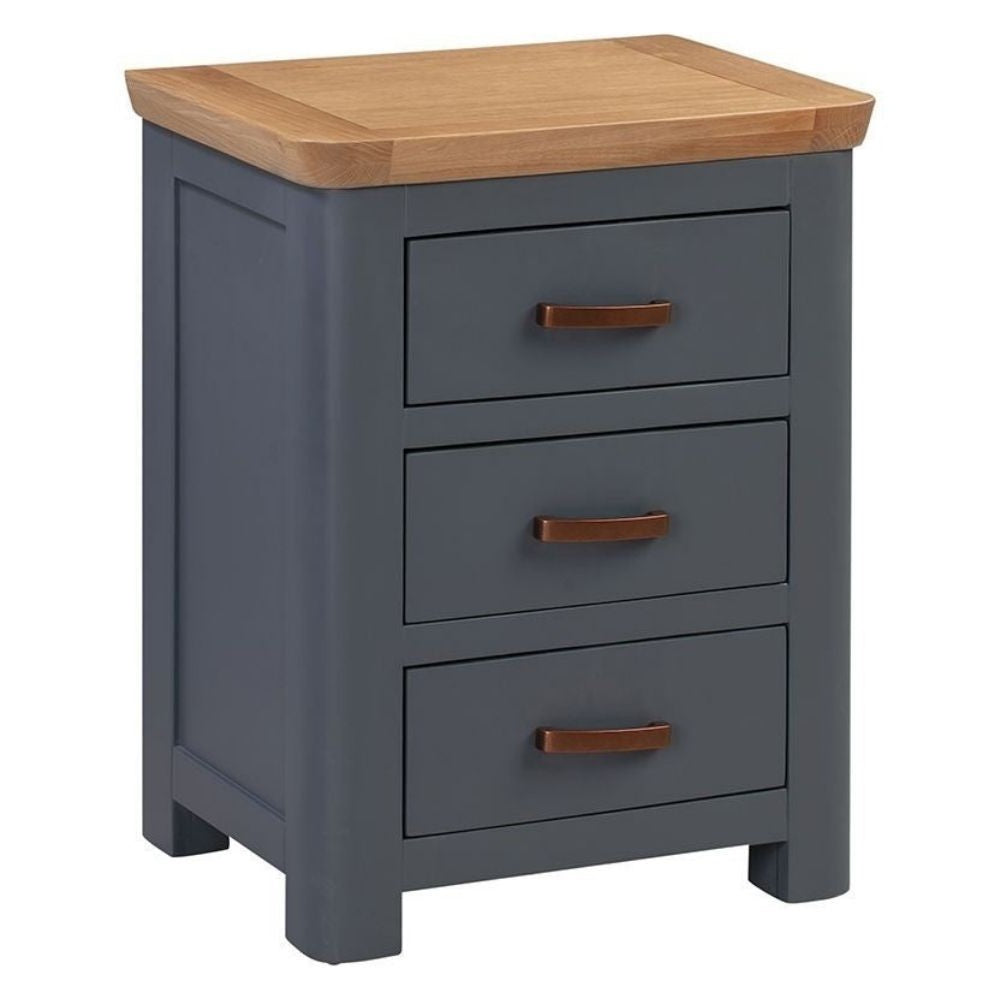 Treviso 13318 M/Blue Nightstand Annaghmore - front of the Treviso nightstand pictured at an angle