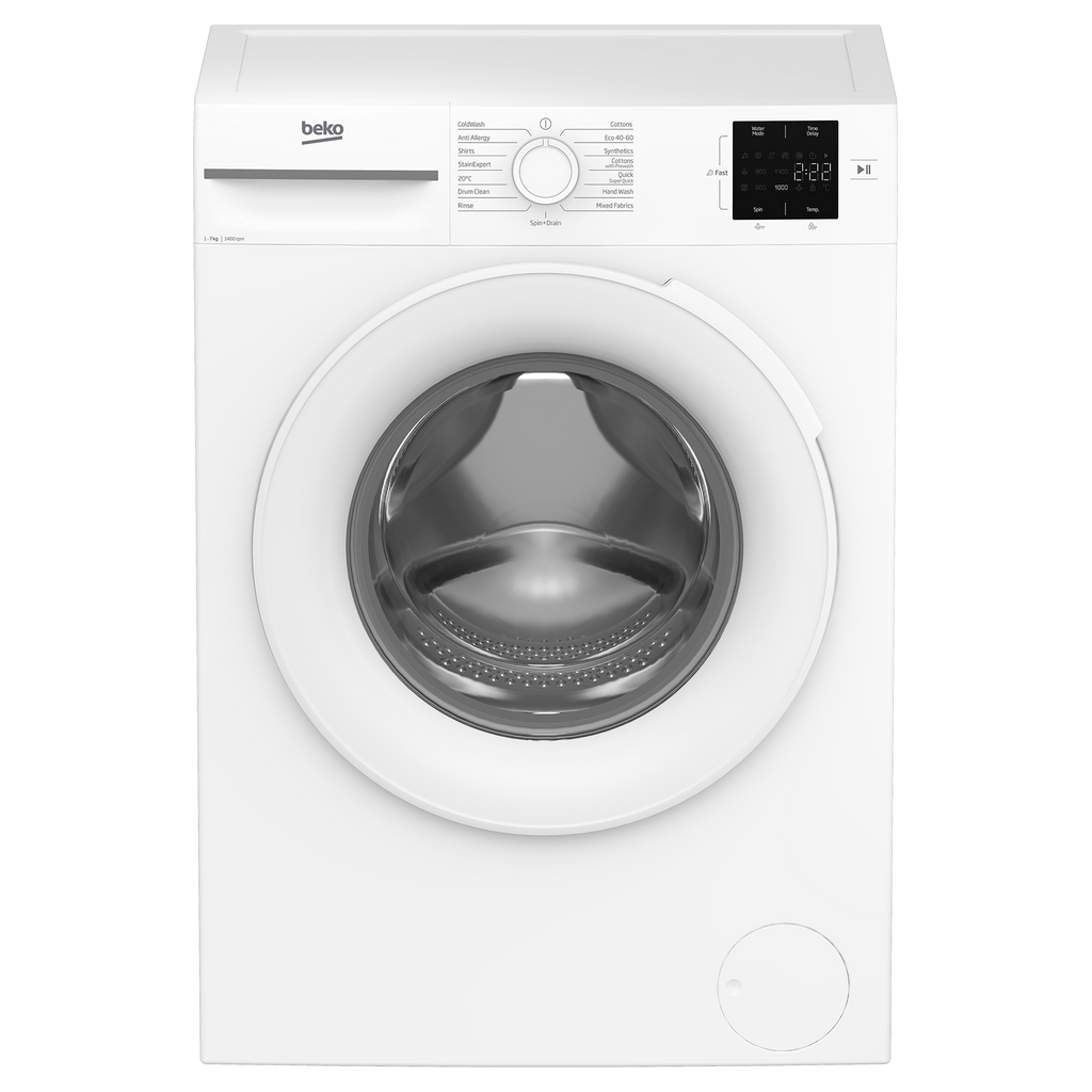 Beko BM1WU3741W Washing Machine,7kg-1400 Spin Speed - view of the front of the washing machine