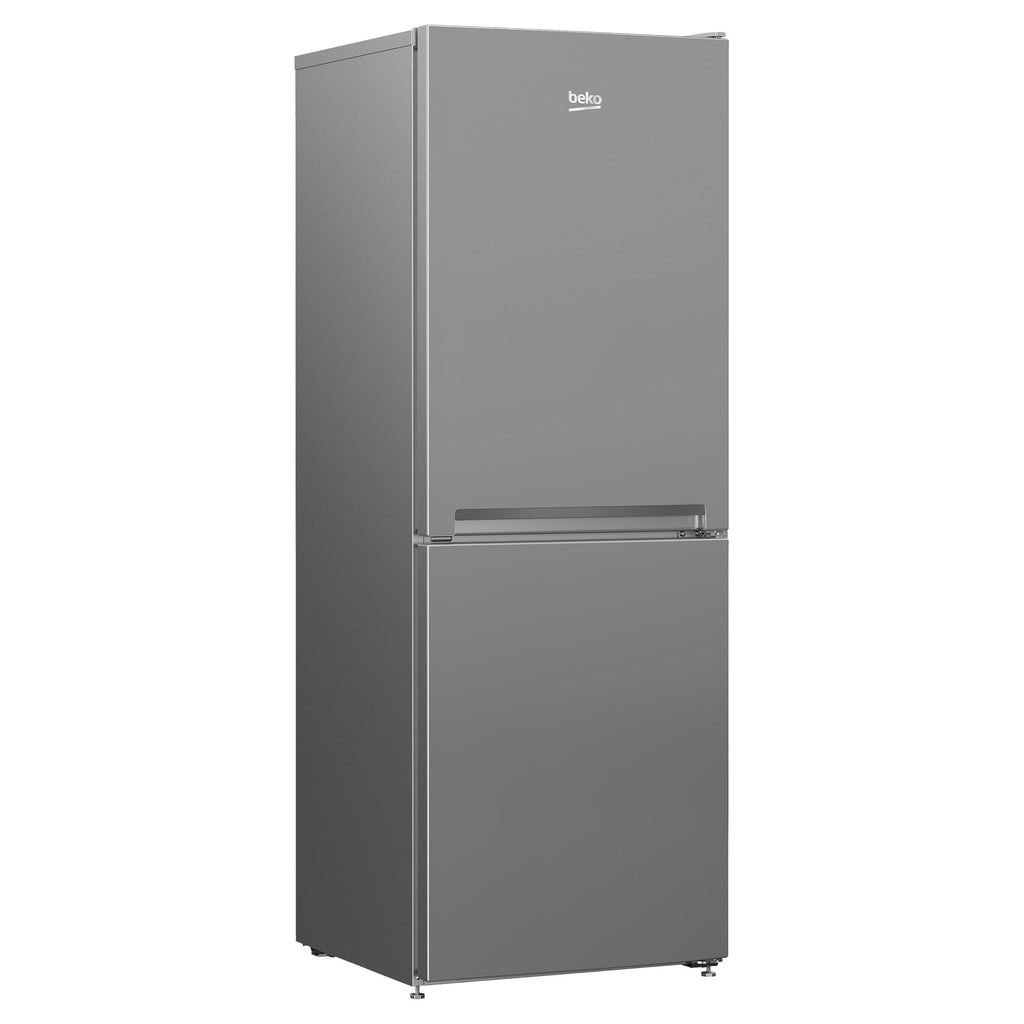 Beko CFG4552S Frost Free Fridge Freezer - front of the fridge freezer at an angle with the left side visible