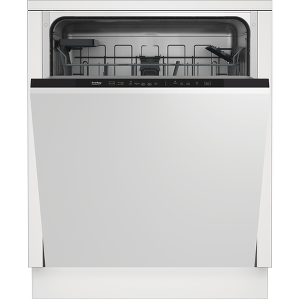 Beko DIN15C20 Fully Integrated Dishwasher - front