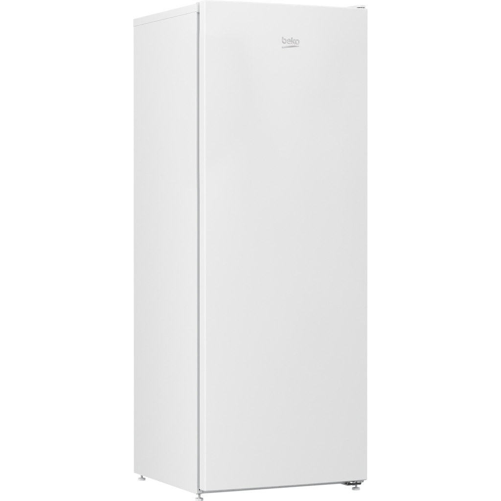 Beko FFG4545W Freestanding Tall Frost Free Freezer - front view of appliance at an angle