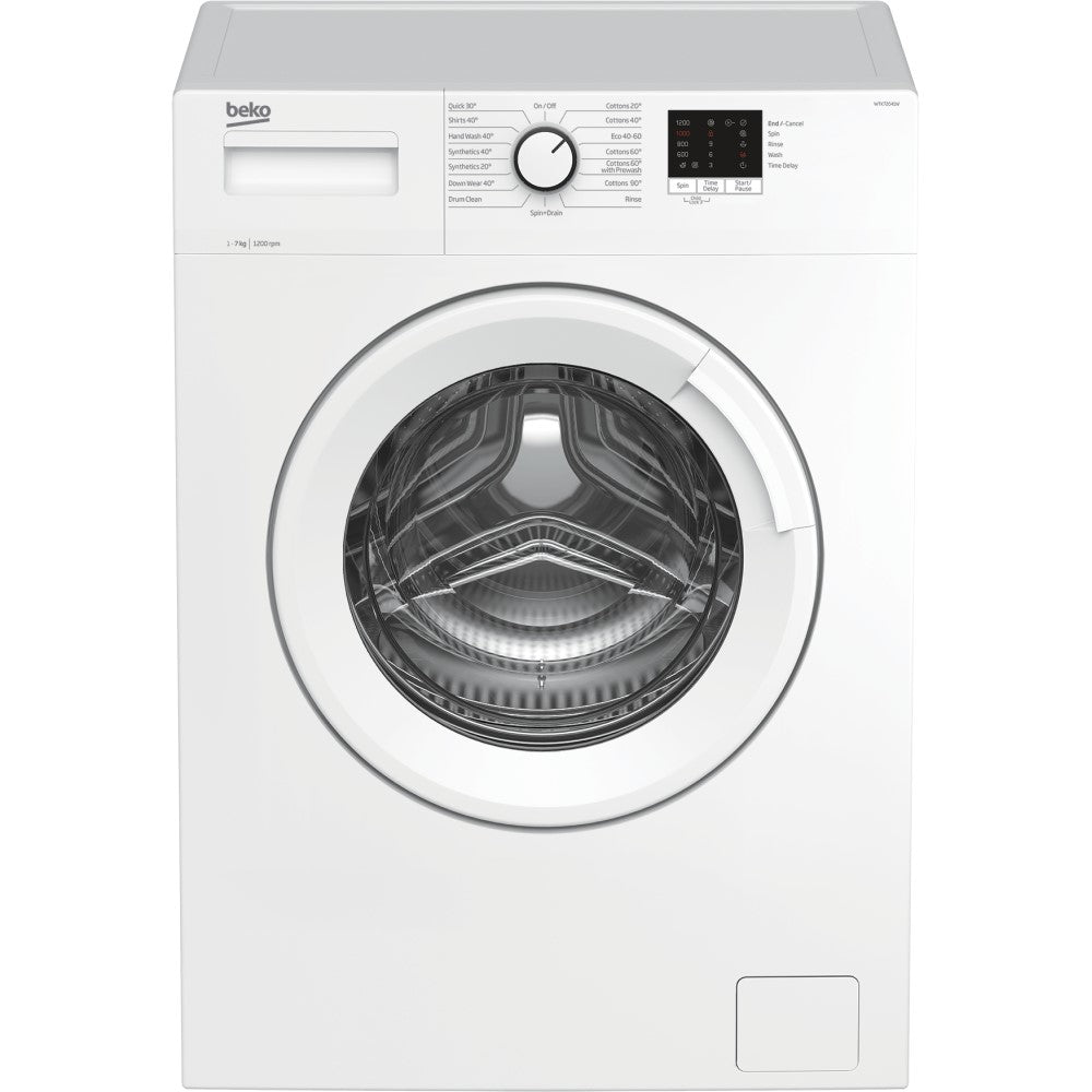 Beko WTK72041W Washing Machine,7kg-1200 Spin Speed - front of washing machine