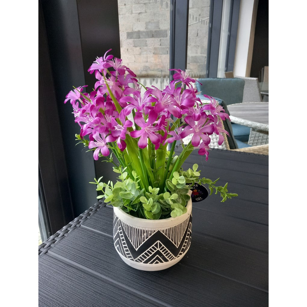 BW31393 Hyacinth Floral Pot 37CM - front