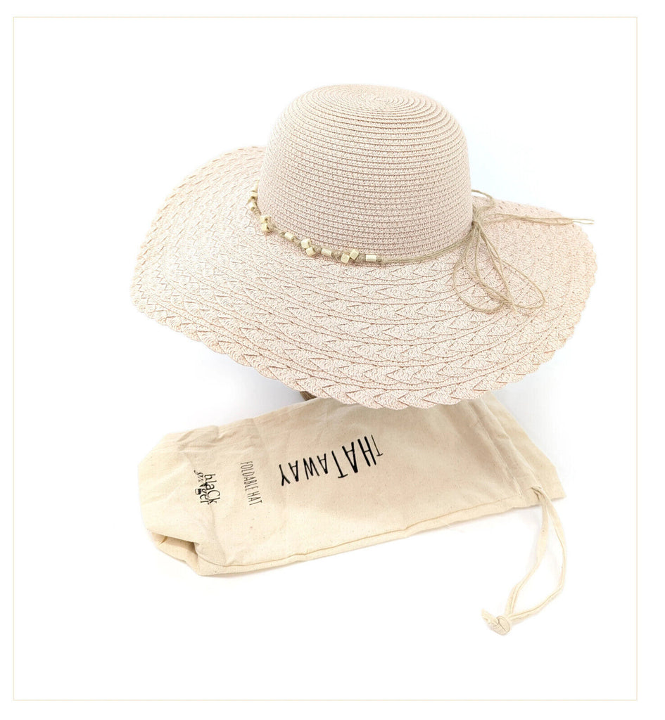 Wide Brimmed Hat Beaded