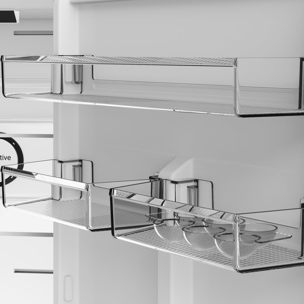 Blomberg KND24692V Vitamin Care + 60cm Frost Free Fridge Freezer White - close-up of the empty shelving on the fridge door