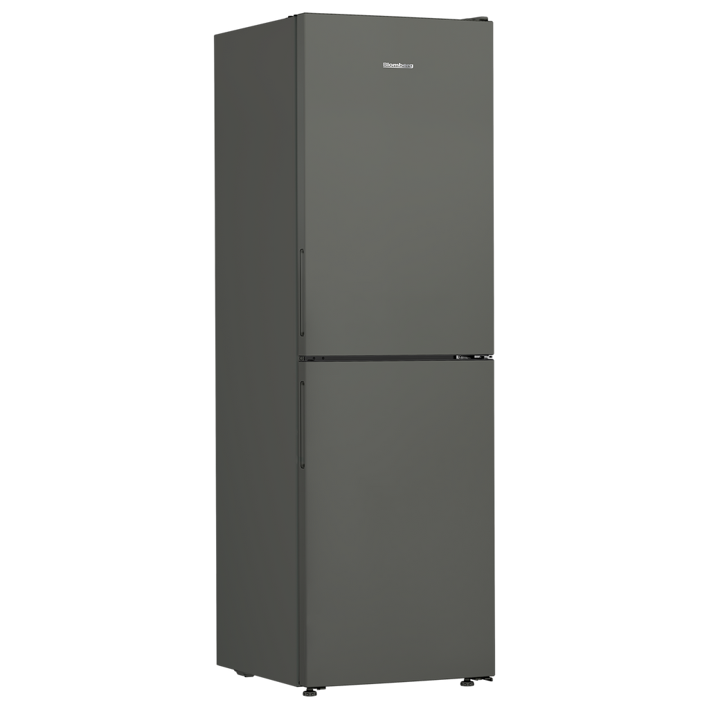 Blomberg KND24692VG Vitamin Care + 60cm Frost Free Fridge Freezer Graphite - view of the front of the fridge freezer pictured at an angle from the left