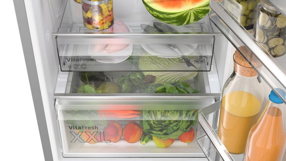 Fridge Freezer drawers with vegetables inside