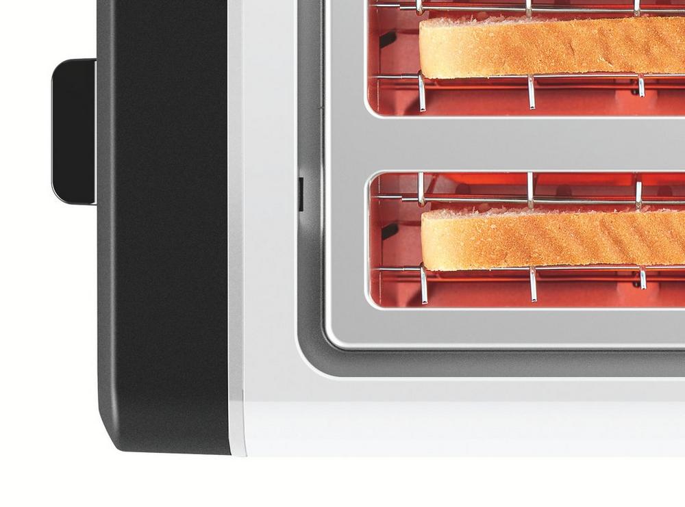 4 Slice Toaster in White