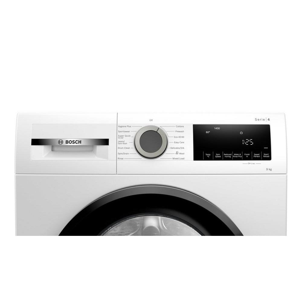 Bosch WGG04409GB 9kg 1400 Spin Speed Washing Machine - close-up of front control panel