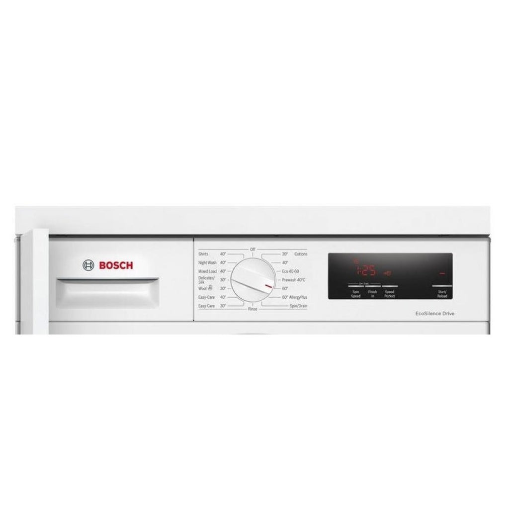Bosch WIW28302GB Integrated Washing Machine 8kg-1400 Spin Speed - front control panel