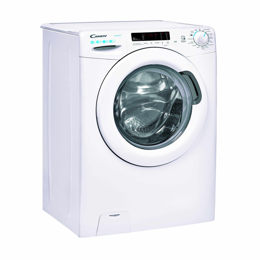 Candy CS1482DW4 Washing Machine 8kg-1400 Spin Speed - front of washing machine with left side visible