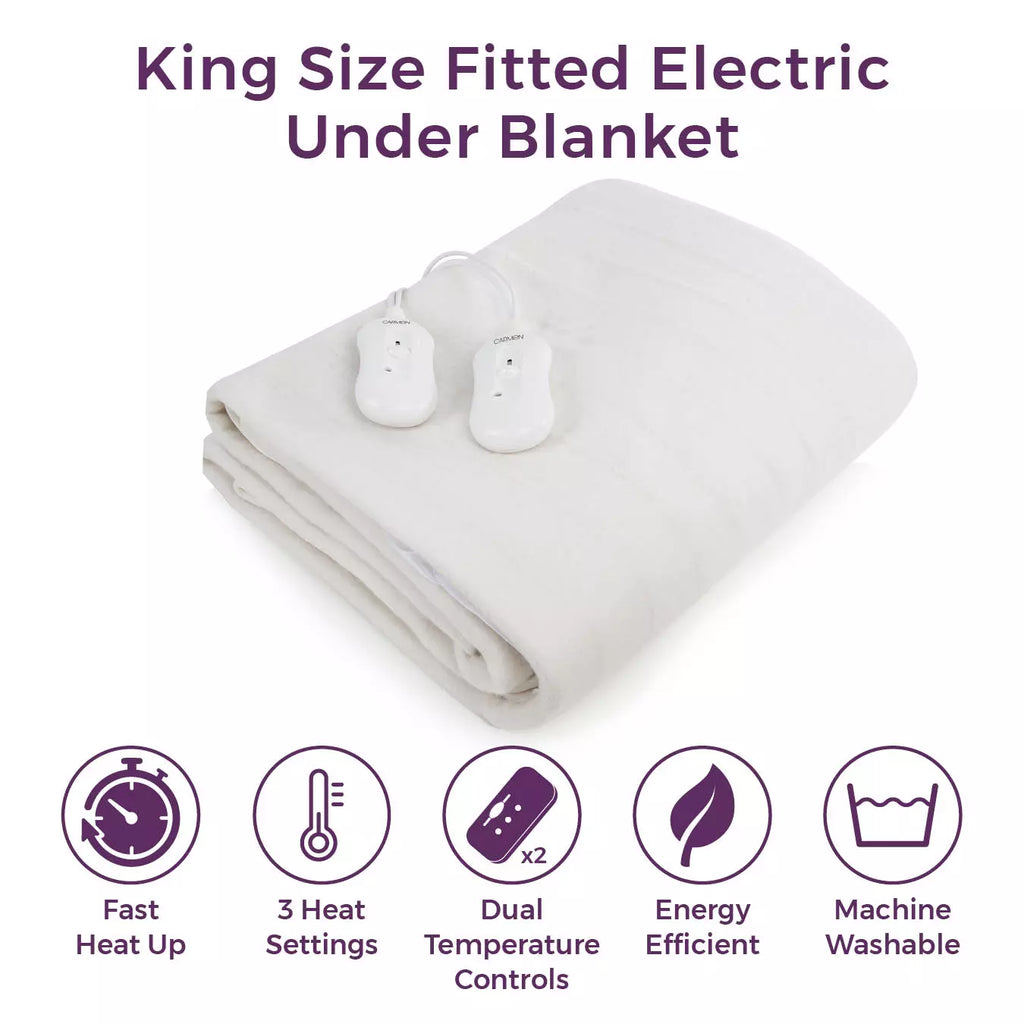 King size Dual Fitted Under Blanket features