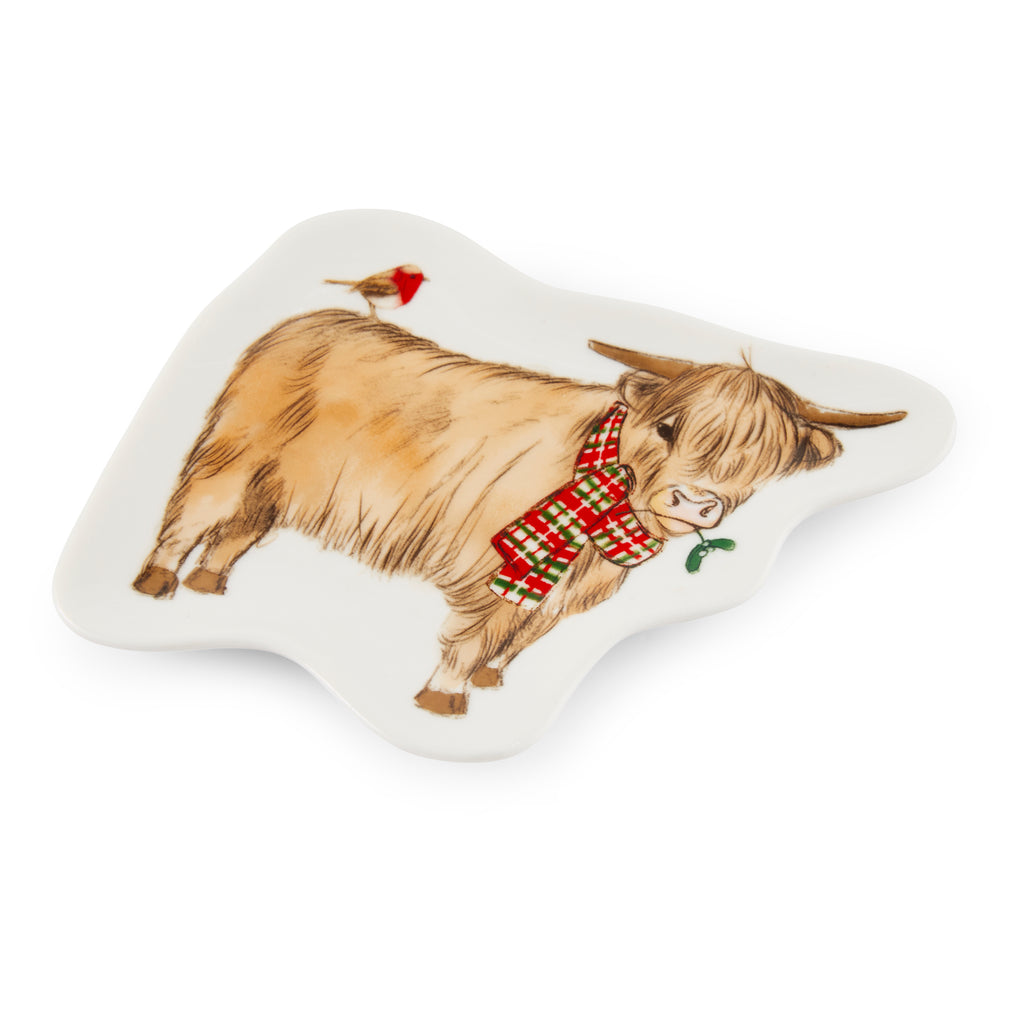 Cooksmart Christmas On The Farm Ceramic Tea Bag Tidy