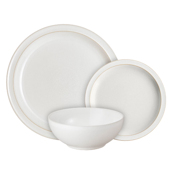 Cotton White bowl and plates