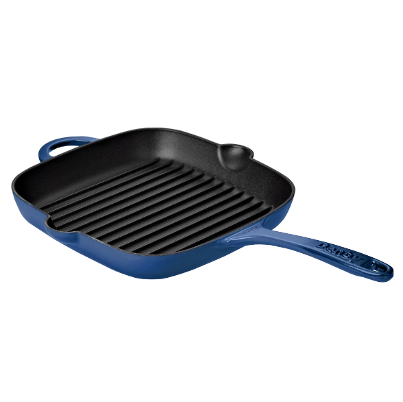 Cobalt Cast Iron Griddle Pan