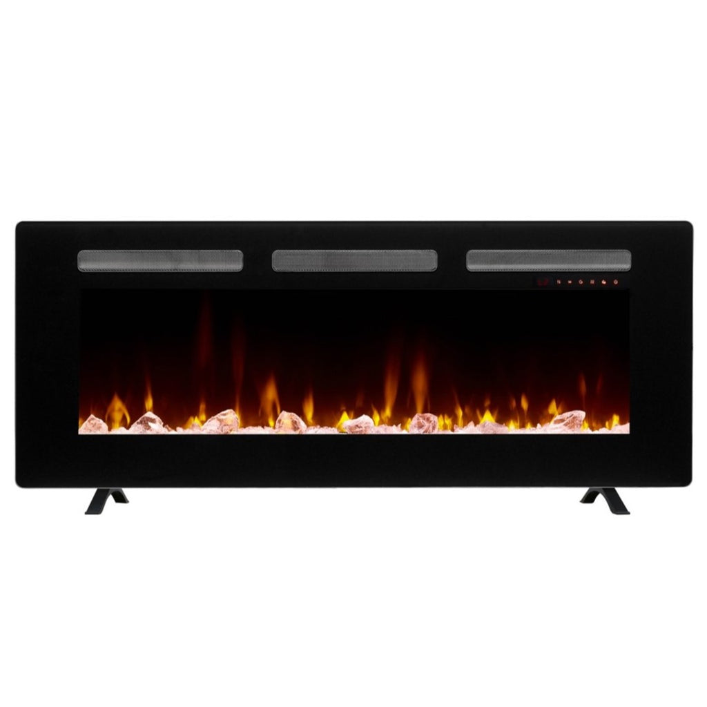 Dimplex 220930 Sierra 48" Linear Fireplace - front of the electric fireplace with freestanding feet