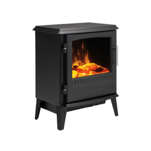 Dimplex Bari Stove LED Optiflame BAR20 - view of the front of the electric fire pictured at an angle