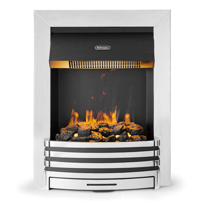 Dimplex PNN20 Penngrove Optimyst Fire - front of inset electric fire on a plain background