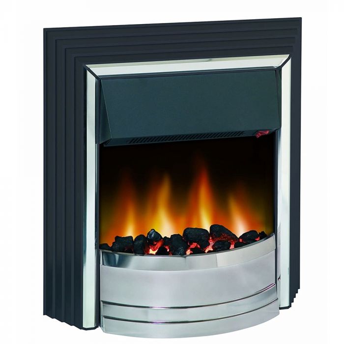 Dimplex Zamora Freestanding Fire - front of the electric fire at a slight angle to the left of it