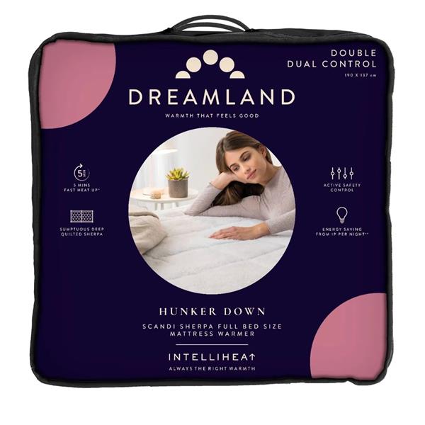 Dreamland Scandi Sherpa Kingsize Fitted Under Blanket 16697