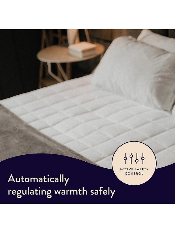 Dreamland 16888C Snowed In Double Dual Control Cotton Mattress Cover how the safety guide