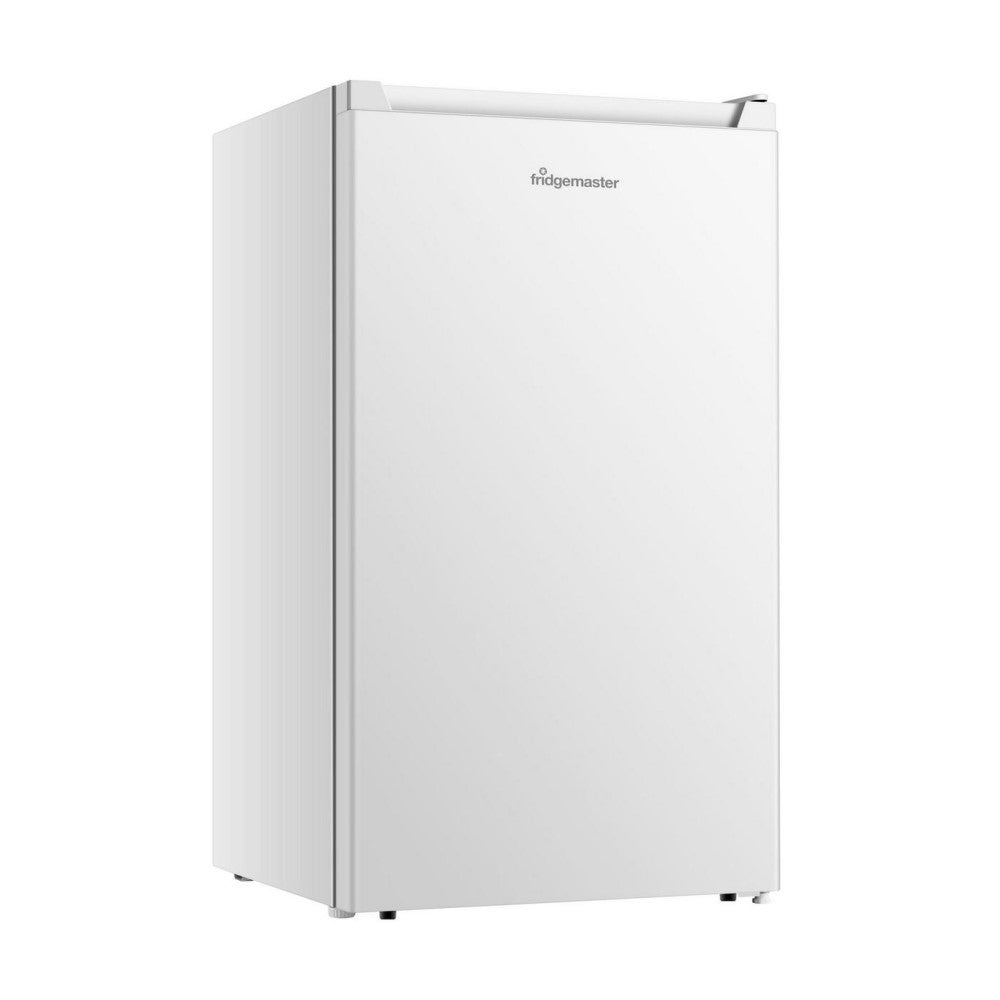 Fridgemaster MUR4894E Ice Box Fridge - view of front of fridge at an angle with side visible