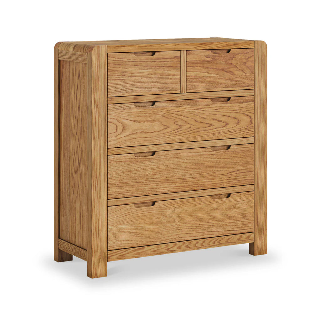 Edson G7445 Chest 2 Over 3 Global - front of the Edson chest of drawers pictured at an angle