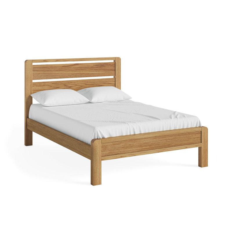 Edson G7533 Slatted Bed 4'6 Global - front of the Edson bed pictured at an angle