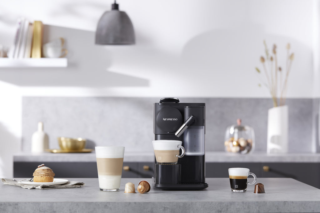 Nespresso Latissima One Pod Coffee Machine - Black lifestyle