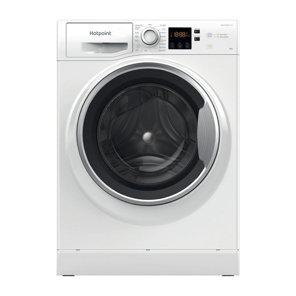 Hotpoint NSWE846WSUK 8kg-1400 Spin Speed Washing Machine - view of the front of the washing machine