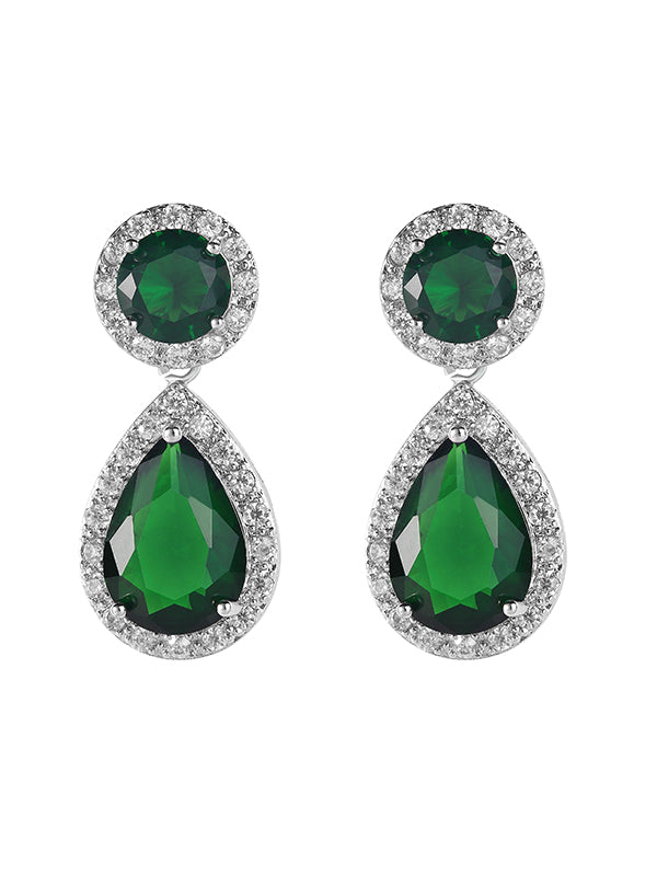 Karen Sampson Earrings green emerald